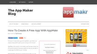 
                            1. How To Create A Free App With AppMakr