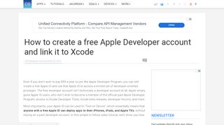 
                            5. How to create a free Apple Developer account and link it ...