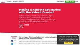 
                            4. How to create a kahoot