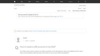 
                            9. How to create a LINE account on my iPad? - Apple Community