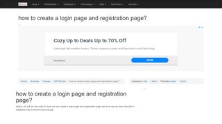 
                            4. how to create a login page and registration page? - RoseIndia