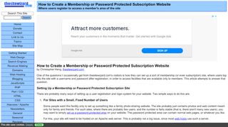 
                            6. How to Create a Membership or Password Protected …