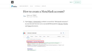 
                            2. How to create a MetaMask account? - Publica - …