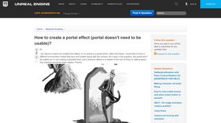 
                            1. How to create a portal effect (portal doesn't need to be usable ...