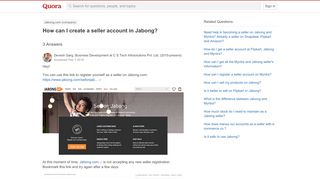 
                            3. How to create a seller account in Jabong - Quora