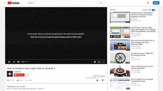 
                            5. How to Create a User Login Form in Joomla 3 - YouTube