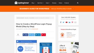 
                            2. How to Create a WordPress Login Popup Modal (Step by Step)