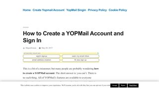 
                            6. How to Create a YOPMail Account and Sign In