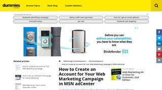 
                            9. How to Create an Account for Your Web Marketing Campaign ...
