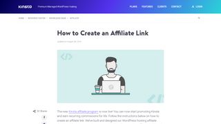 
                            4. How to Create an Affiliate Link - Kinsta