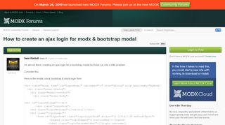 
                            3. How to create an ajax login for modx & bootstrap …