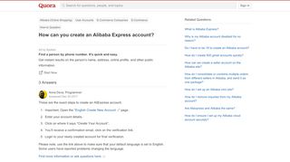 
                            9. How to create an Alibaba Express account - Quora