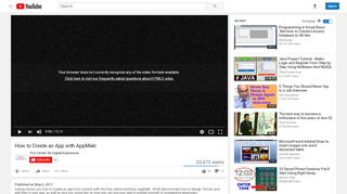 
                            2. How to Create an App with AppMakr - YouTube