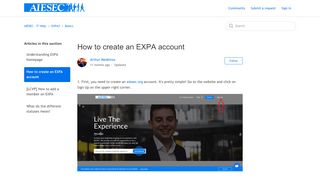 
                            8. How to create an EXPA account – AIESEC - IT Help