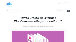 
                            9. How to create an extended WooCommerce …