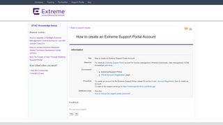 
                            5. How to create an Extreme Support Portal Account - How To