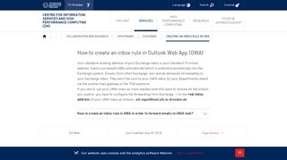 
                            9. How to create an inbox rule in Outlook Web App ... - TU Dresden