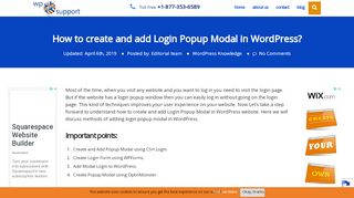 
                            5. How to create and add Login Popup Modal in WordPress …