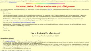
                            5. How to Create and Use a Furl Account - University of Minnesota Duluth