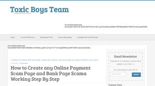 
                            1. How to Create any Online Payment Scam Page and Bank ...