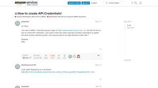 
                            4. How to create API Credentials! - Marketplace Web Service (Amazon ...