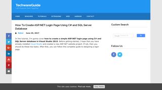 
                            3. How To Create ASP.NET Login Page Using C# and SQL Server ...