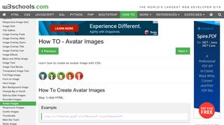 
                            2. How To Create Avatar Images - W3Schools