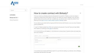 
                            8. How to create contract with Bolisaty? - Averda Knowledge Base