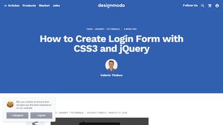 
                            4. How to Create Login Form with CSS3 and jQuery - Designmodo