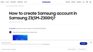 
                            6. How to create Samsung account in Samsung Z3(SM-Z300H ...