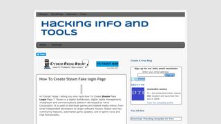 
                            6. How To Create Steam Fake login Page - hacking info and tools