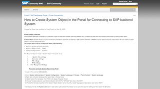 
                            1. How to Create System Object in the Portal for Connecting to ...