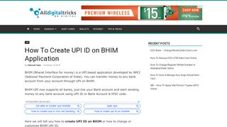 
                            9. How To Create UPI ID on BHIM Application - AllDigitalTricks