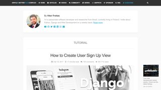 
                            7. How to Create User Sign Up View - Simple is …