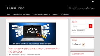 
                            9. How to Create Zong ECare Account and 8080 Call History Login