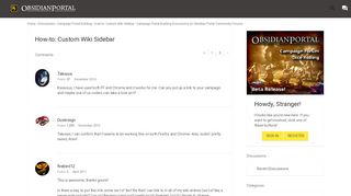 
                            3. How-to: Custom Wiki Sidebar - Page 2 - Obsidian Portal Community ...
