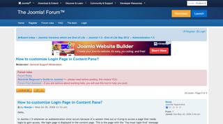 
                            1. How to customize Login Page in Content Pane? - Joomla ...