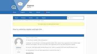 
                            2. How to customize register and login link. - Asgaros Forum