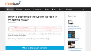 
                            4. How to customize the Logon Screen in Windows 7/8/XP ...