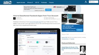 
                            2. How to Deauthorize Facebook Apps From Your Account - The Mac ...