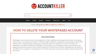 
                            5. How to delete your WhitePages account - accountkiller.com