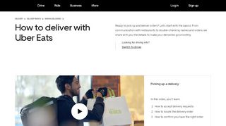 
                            4. How to Deliver with Uber Eats - Delivery Basics | Uber