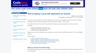 
                            6. How to deploy a Java web application on Tomcat - codejava.net