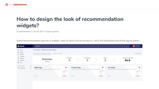 
                            6. How to design the look of recommendation widgets ...