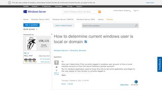 
                            4. How to determine current windows user is local or domain - Microsoft