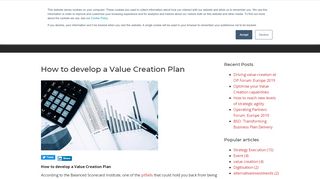 
                            8. How to develop a Value Creation Plan - exm.cloud