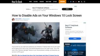 
                            4. How to Disable Ads on Your Windows 10 Lock Screen