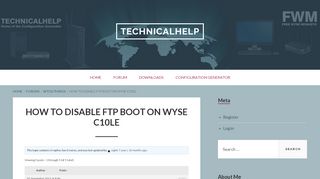 
                            8. How to disable ftp boot on wyse c10le – …