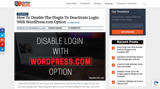 
                            3. How to Disable login with WordPress.com option - …