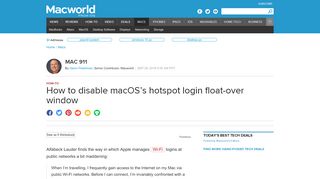 
                            9. How to disable macOS's hotspot login float-over window | Macworld